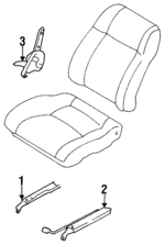 8750128E70 - Body: Seat Track for Nissan Image