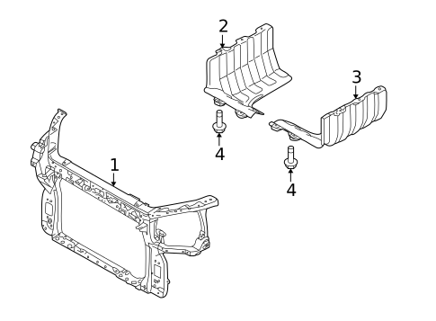 Radiator Support for 2013 Kia Soul #0