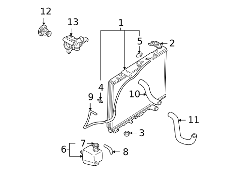 Thermostat & Housing for 1998 Mitsubishi Montero Sport #0