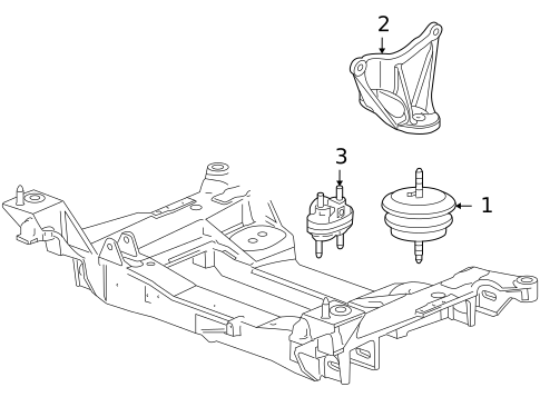 Engine & Trans Mounting for 2009 Cadillac XLR #0