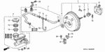 46403S1BE00 - Chassis: JOINT (THREE-WAY) for Honda Image
