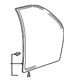 6787153010 - Body: Surround Weather-strip for Lexus: IS300 Image