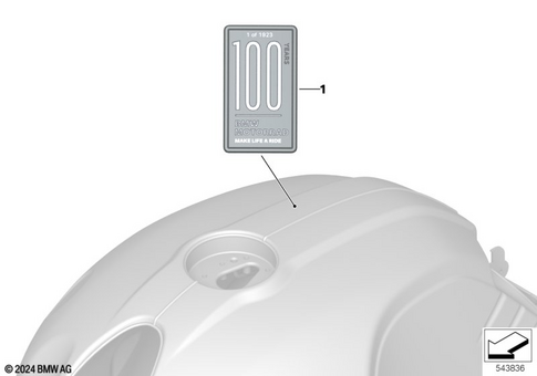 Stickers, Labels, Adhesive Film Strips for 2024 BMW-Motorrad R nineT #0