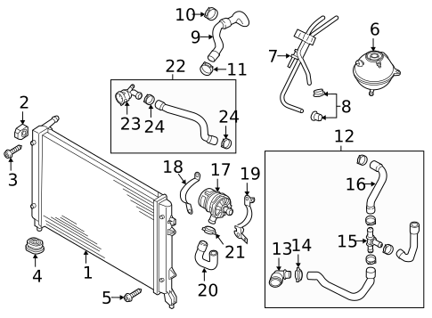 Radiator & Components for 2016 Volkswagen Jetta #2