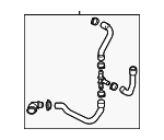 5C0121049J - : Radiator Coolant Hose for Volkswagen: Jetta Image