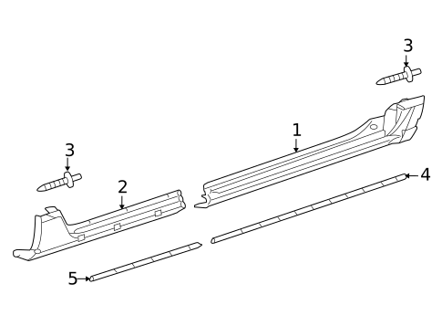 Exterior Trim - Pillars for 2008 Chrysler Pacifica #0