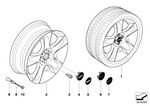36116763299 - Wheels: Light Alloy Rim, Silver for Mini Image