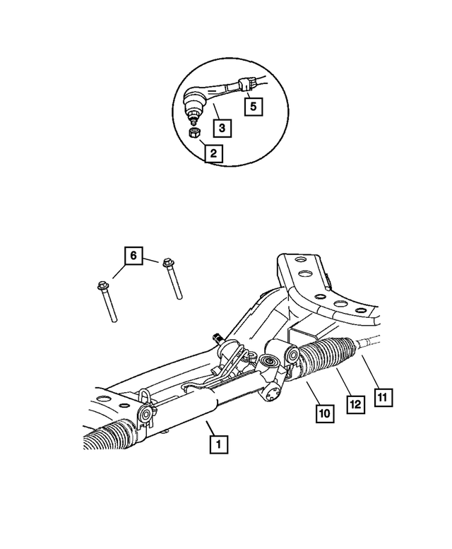 68028833AA - : Steering Gear Boot for Mopar Image