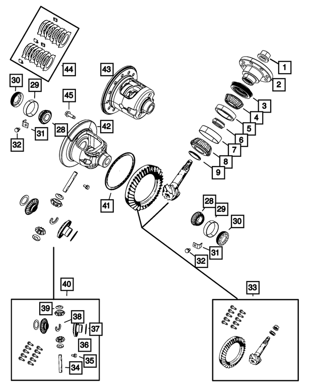 52114600AA - Rear Axle; Corporate 210 MM; Differential and Drive Line: Shaft for Mopar Image
