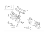 2116202608 - Cowl, Front Panel: Firewall for Mercedes-Benz: CLS500, CLS55 AMG, CLS550, CLS63 AMG, E320, E500, E55 AMG Image