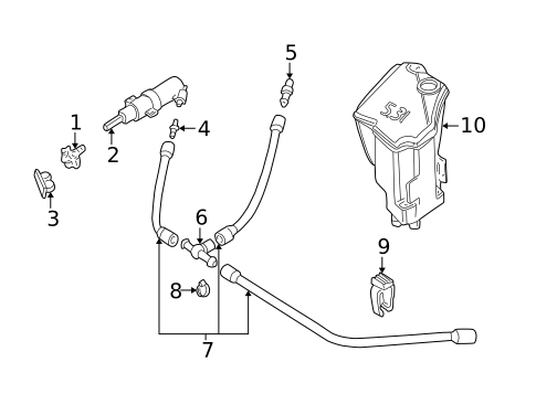 Headlamp Washers/Wipers for 2006 BMW M3 #0