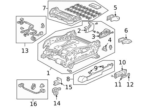 Power Seats for 2005 Honda Accord #1