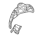 41148231757 - Body: Wheelhouse Assembly for BMW: 323Ci, 323i, 325Ci, 325i, 325xi, 328Ci, 328i, 330Ci, 330i, 330xi, M3 Image