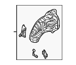 41148231758 - Body: Wheelhouse Assembly for BMW: 323Ci, 323i, 325Ci, 325i, 325xi, 328Ci, 328i, 330Ci, 330i, 330xi, M3 Image