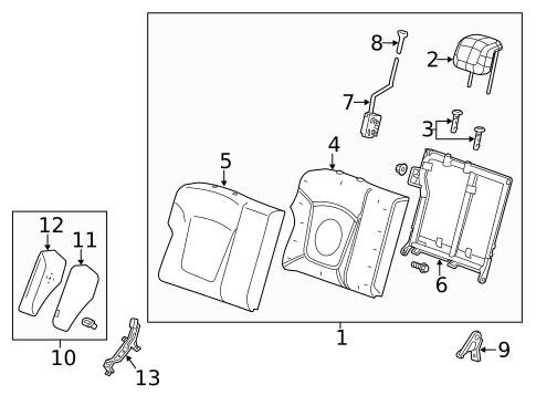Rear Seat Components for 2013 Chevrolet Spark #0