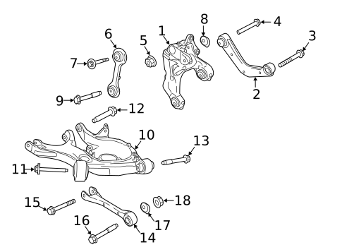 Rear Suspension for 2020 Lincoln Nautilus #2