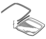 73211S3YA02 - Body: Glass Assembly for Honda: Insight Image