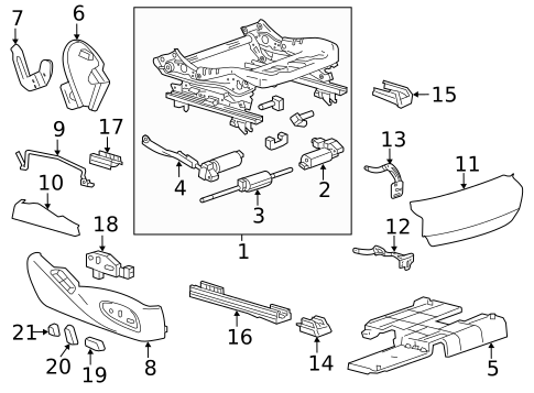 Power Seats for 2019 Cadillac CTS #1