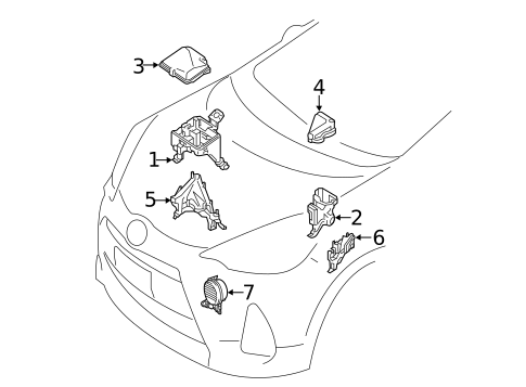 Electrical Components for 2015 Toyota Prius C #3