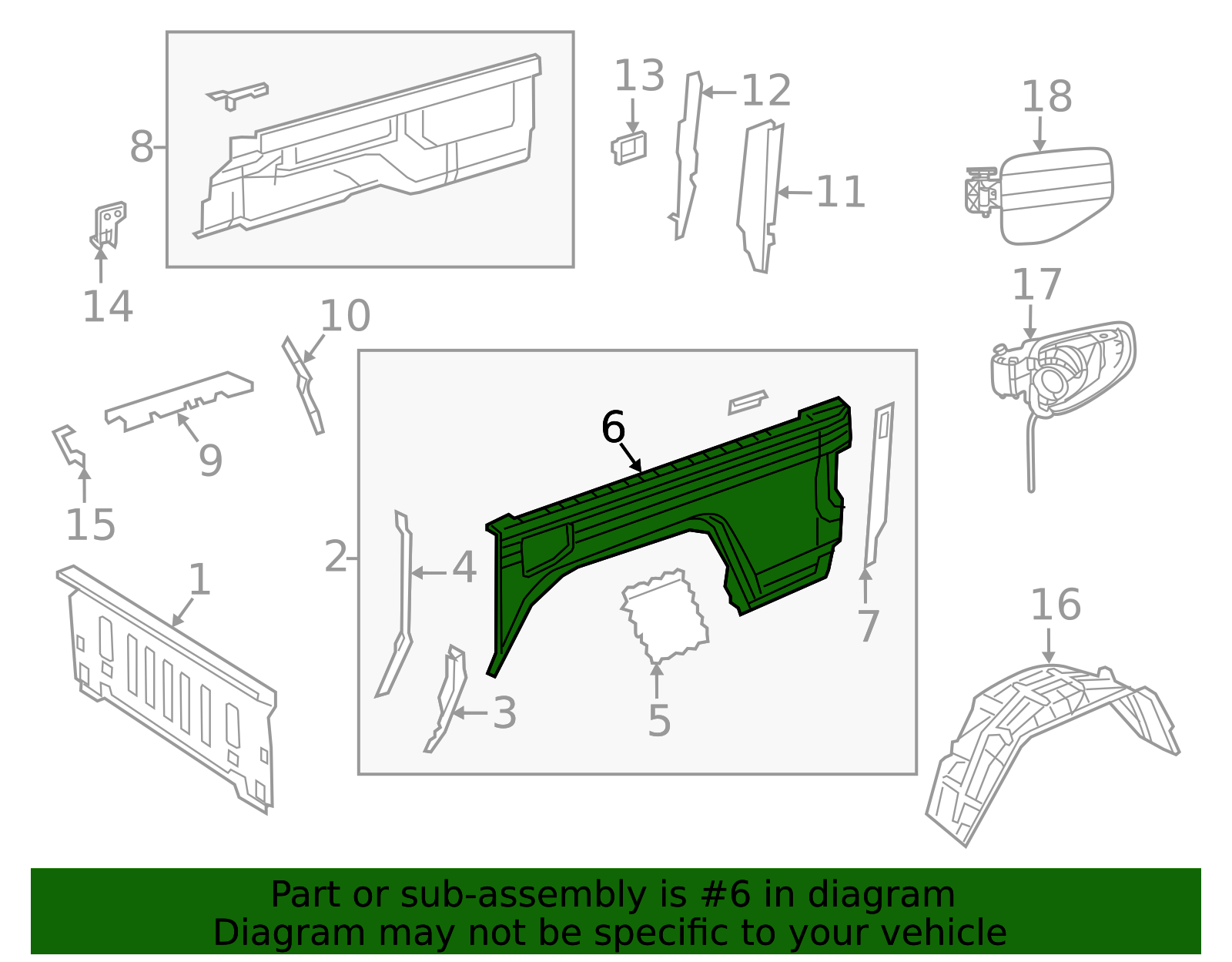 Side Panel 68371609AA | Mopar Parts Canada