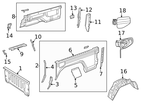 Quarter Panel for 2022 Jeep Gladiator #0