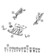 68496104AE - Frame, Bumper and Fascia: Front Belly Pan for Jeep: Grand Cherokee, Grand Cherokee L Image