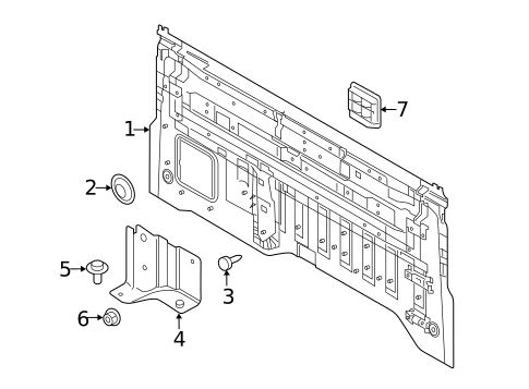 Back Panel for 2018 Nissan TITAN XD #2