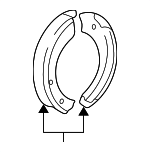 6L1Z2A753A - Brakes: Brake Shoes for Ford: Expedition | Lincoln: Navigator Image