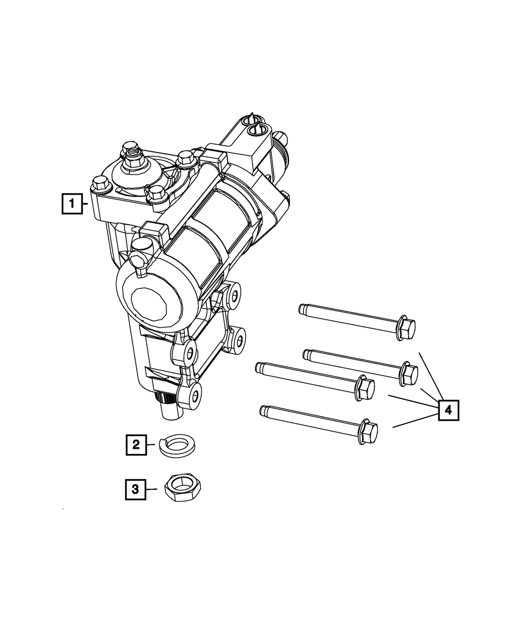 Power Steering Gear, Remanufactured - Mopar (R2126349AC)