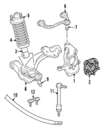 3W1Z3050AA - Suspension: Lower Ball Joint for Ford: Crown Victoria | Mercury: Grand Marquis, Marauder Image