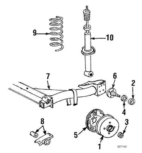 Rear Suspension for 1986 Volkswagen Scirocco #1