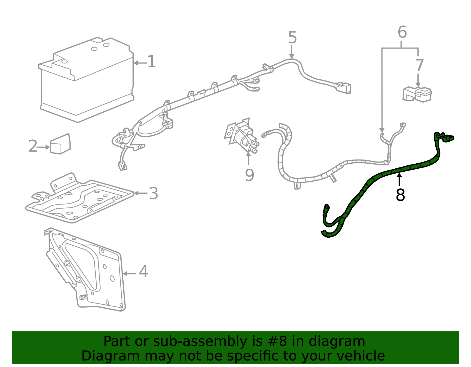 2007-2014 GM Negative Battery Cable 22846469 GM | GMPartsDirect.com