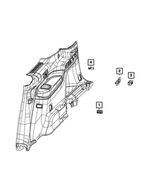 68428592AD - Electrical: Power Seat Switch for Jeep: Grand Cherokee L, Grand Wagoneer, Wagoneer Image