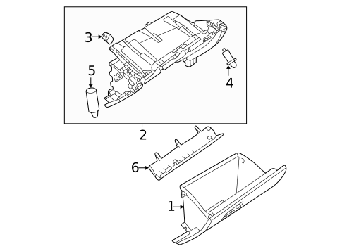 Glove Box for 2025 Mitsubishi Outlander PHEV #0