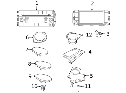 Sound System for 2010 Volkswagen Routan #0