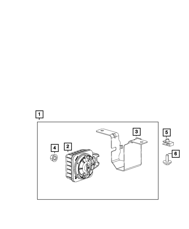 68195725AA - Electrical: Alarm Siren for Mopar Image image