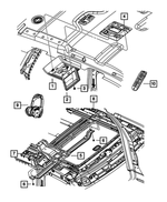 1SU44HDAAC - : Dvd Screen Bezel for Mopar Image