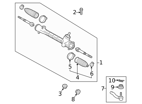 Steering Gear & Linkage for 2015 Toyota Prius #0