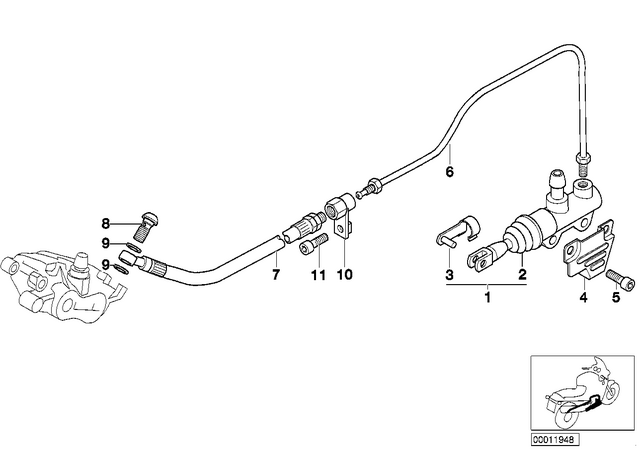 46712331835 - : Stop Light Switch Cover   for BMW-Motorrad Image