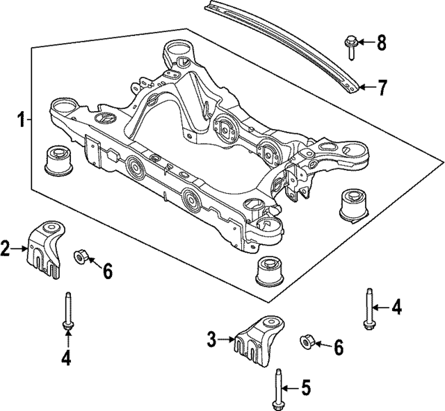 LK9Z5031A - Suspension: Gusset for Ford Image