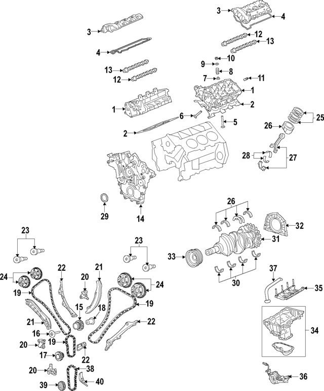 7B0105591K - Engine: Engine Crankshaft Main Bearing for Volkswagen Image