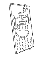 24769099019051 - Body: Upper Center Pillar Trim Cover for Mercedes-Benz Image