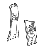 Upper Center Pillar Trim