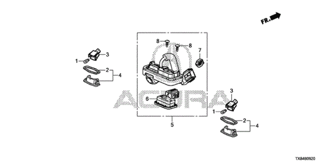 License Light - Rear Camera for 2013 Acura ILX #0