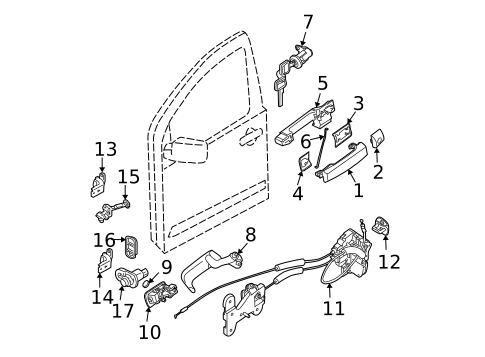 Front Door for 2010 Nissan TITAN #0