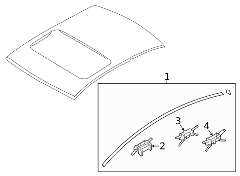 Exterior Trim - Roof for 2018 Hyundai Sonata #0