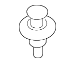 11589290 - Body: Cowl Grille Clip for GM Image