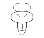 GJ2168885B02 - Body: Pkg Tray Trim Fastener for Mazda: 2, 3, 5, 6, 626, CX-3, CX-30, CX-5, CX-50, CX-7, CX-70, CX-9, CX-90, Miata, Millenia, MPV, MX-3, MX-30 EV, MX-5 Miata, MX-6, Protege, Protege5, RX-8 Image