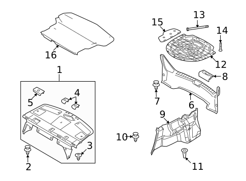 Interior Trim - Rear Body for 2012 Mazda 6 #0