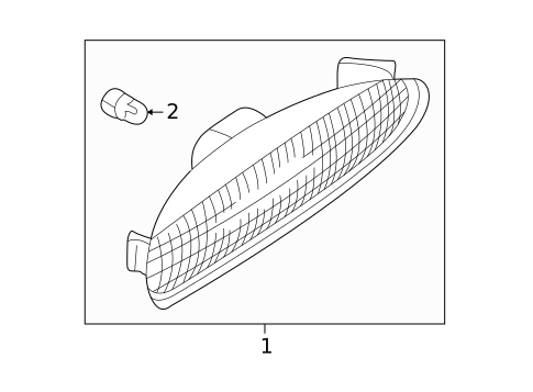 Side Marker Lamps for 2001 Volvo S40 #1